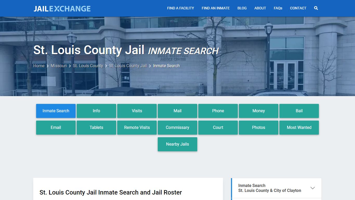 Inmate Search: Roster & Mugshots - St. Louis County Jail, MO