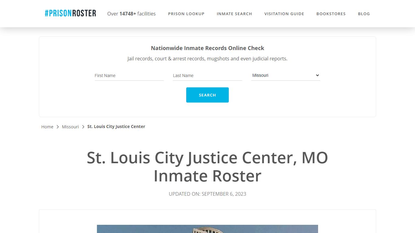 St. Louis City Justice Center, MO Inmate Roster - Prisonroster